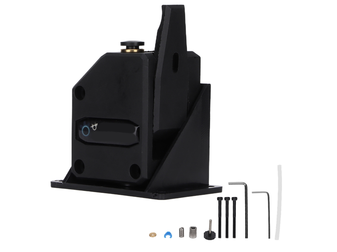 Extrusor doble de engranajes mejorado, robusto y duradero para piezas de impresoras 3D - Negro