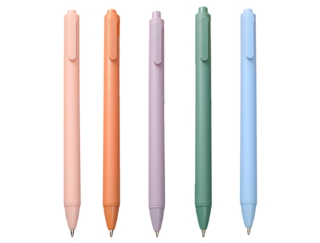 uds bolígrafos de presión tinta negra 0,5mm punta de aguja fina retráctil lindo para oficina de estudiantes universitarios (colores Macaron)
