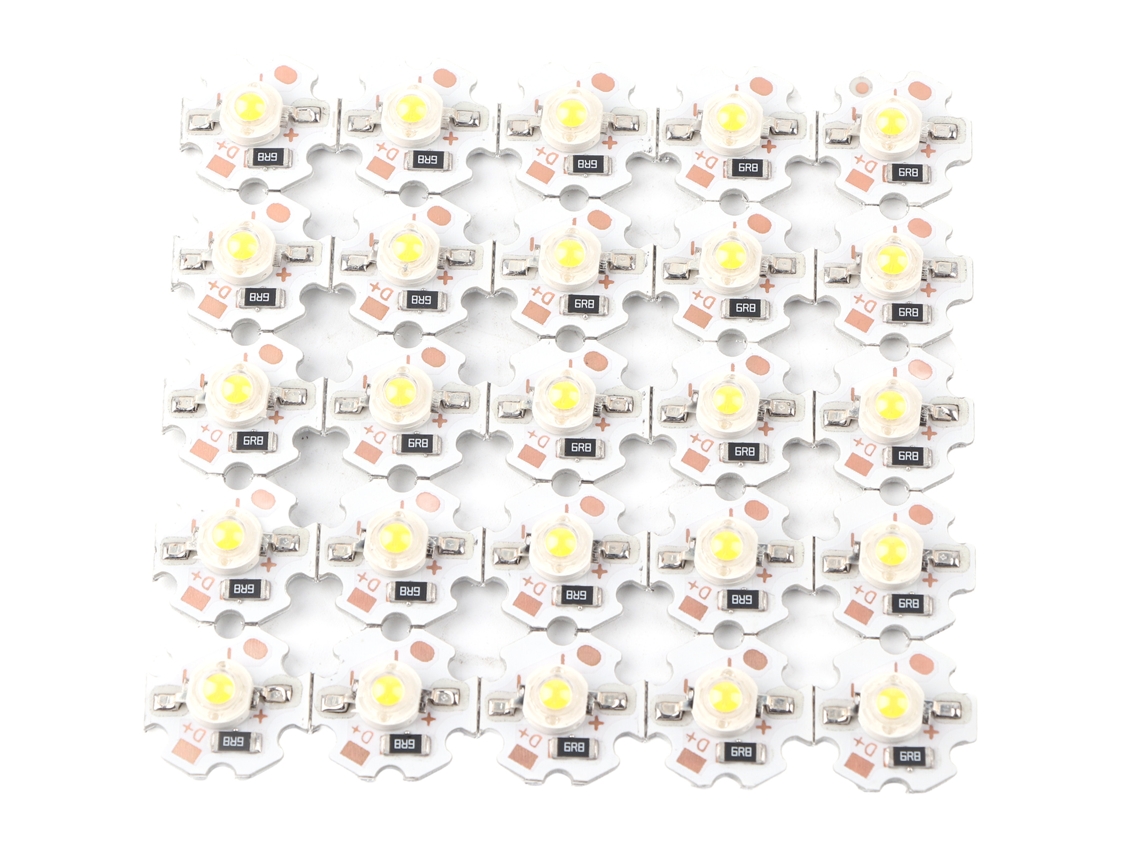 2026-25pcs Chips Led De 5v 1w 200lm Perlas De Lámpara Led Para Focos Diy Luz Blanca Cálida 3000-3200k