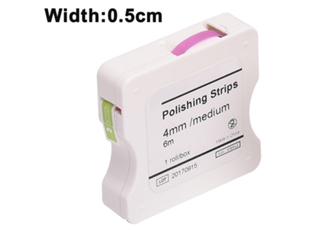 1 caja de tiras de pulido dental herramienta de limpieza de dientes profundos para lijado rollo de cuidado dental rojo 50 Î¼m
