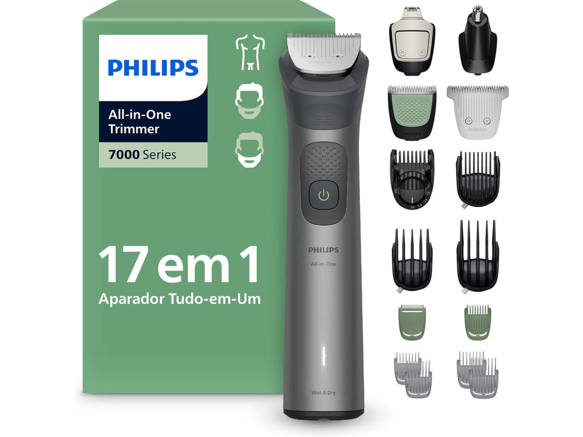 Recortadora Multifunciones PHILIPS MG7951/15 (Autonomía: 120 min - Batería - Gris)