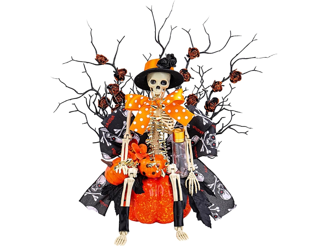 Figuritas De Esqueletos Figurita Esqueleto Adorno Calavera Terror Para Halloween Ideal La Entrada Sala Estar Exteriores