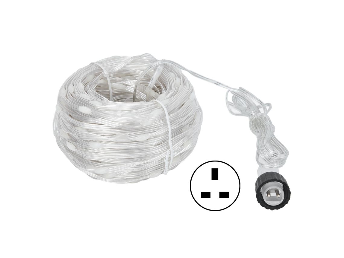 Rebe-luz De Cadena Led 400led Cable De Cobre Con 8 Modos De Iluminación Para Decoración Navideña Interior Exterior 100‑240v Plug Uk