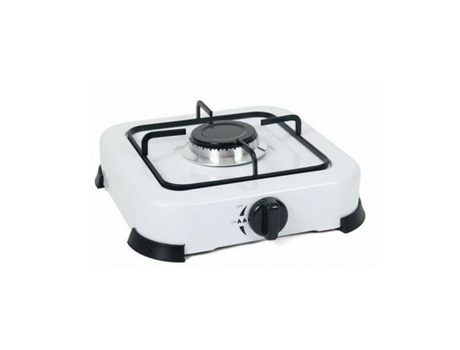 Hornillo de Gas 2,2 kW G30 Blanco 28x28x7Cm desmontable sencilla KITCHEN&GO