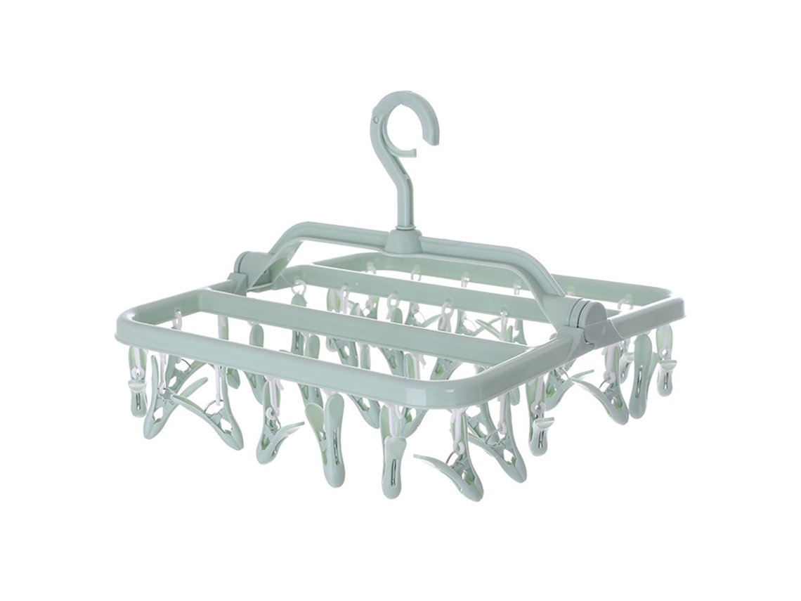 Rack Para Secar Calcetines, Rack Plegable Para Colgar Ropa, Rack Para Secar Ropa Interior Y Exterior (verde)