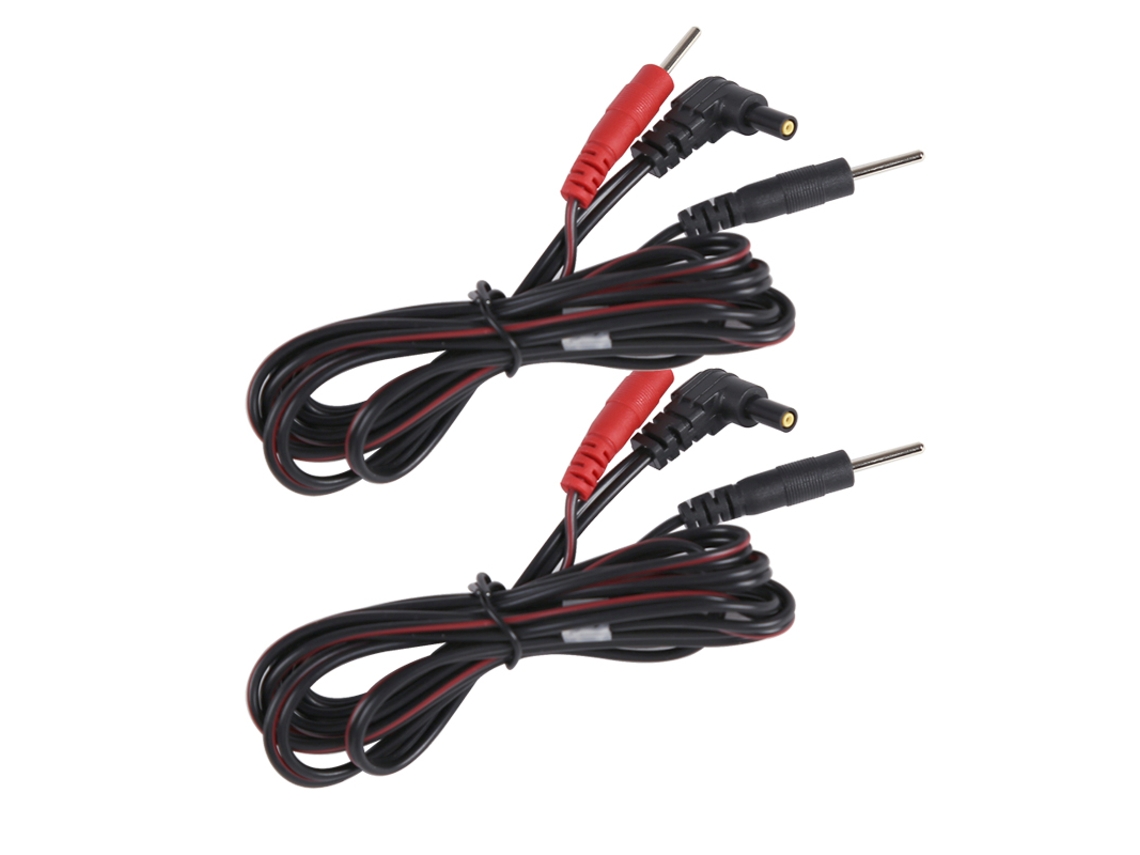 (2 Piezas, 2 Agujas) Cables De Electrodos Tens Estándar Para Dispositivos Médicos Digitales De Masaje Ems, Con Agujas Conductoras.