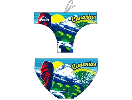 Calzoncillos para Hombre TURBO Canarias Teide Azul para Natacion (XXXL)