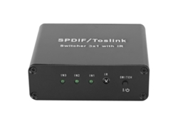 Conmutador Spdif/Toslink 3x1 con control remoto