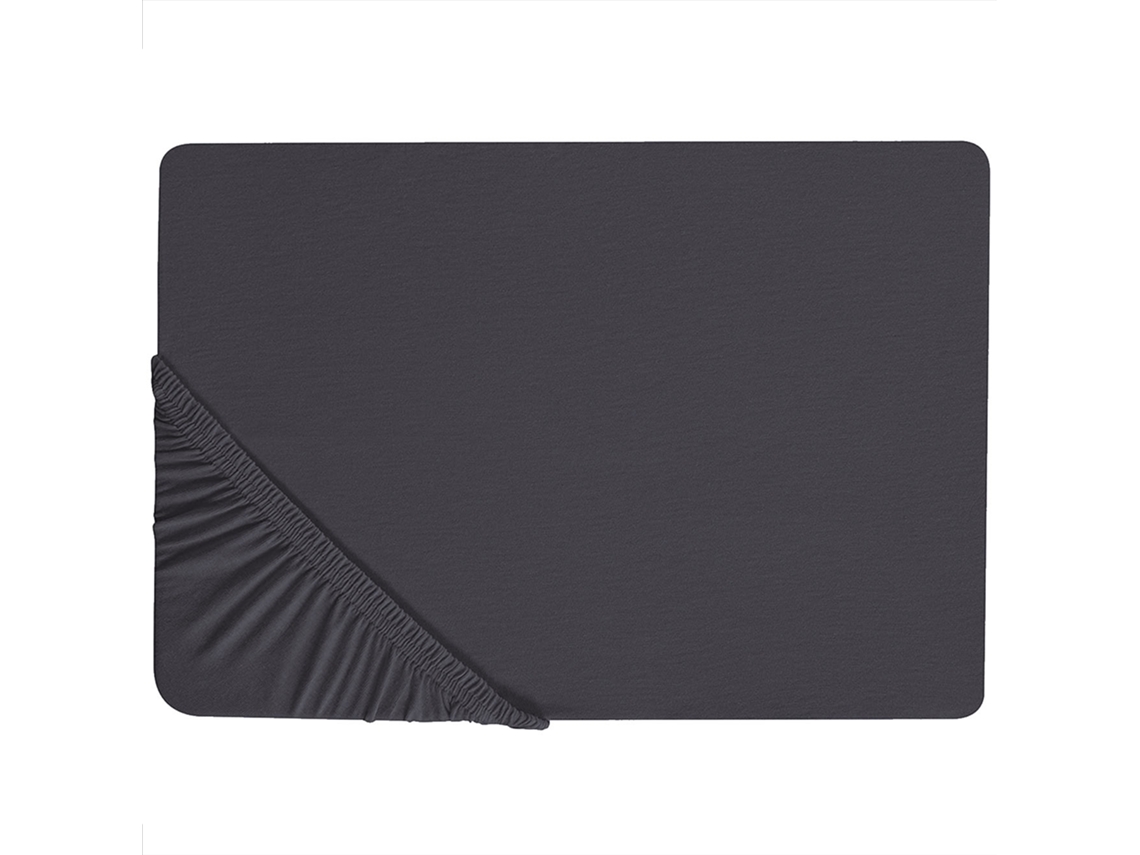 Sábana BELIANI Hofuf (Negro - Algodón - 200x180x30 cm)