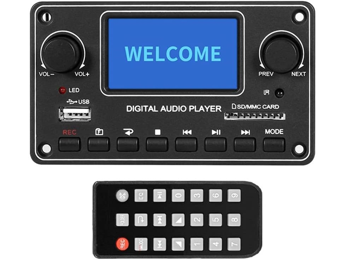 Módulo Reproductor De Mp3 Con Pantalla Lcd De 28x64, Placa Decodificadora De Audio Digital Bluetooth Tdm157, Usb, Sd, Bt