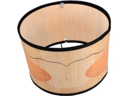 Cubierta de bambú para lámpara de techo colgante decorativa.