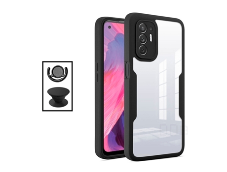 Funda Proteção Frente Verso para Oppo Oppo F19 Pro 5G GIFT4ME Negro