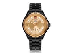 Reloj De Cuarzo Para Hombre Naviforce, Acero Inoxidable, Resistente Al Agua, Con Calendario.