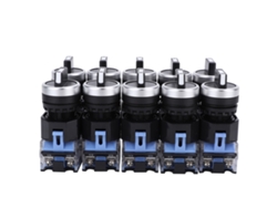 2026velora-10pcs Interruptor Rotativo Selector De 3 Posiciones Autobloqueante Bem38-20x/31 22mm