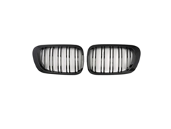 Rejillas delanteras para BMW E46, acabado negro brillante, fácil instalación, como se muestra en el OEM