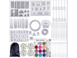 Kit De Resina Para Principiantes Con Moldes De Silicona 2025 - Diseñado Para Joyería De Resina