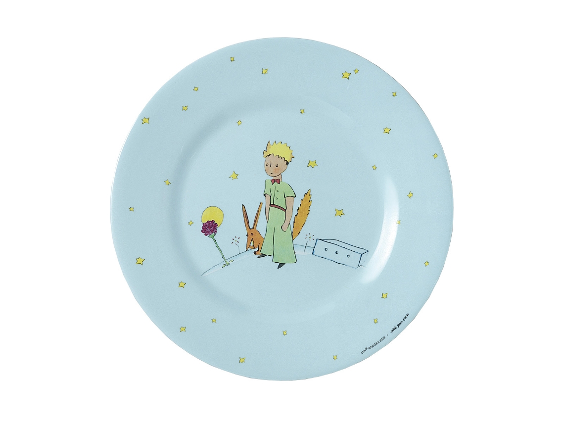 Juego de 6 Platos PETIT JOUR Le Petit Prince (Azul - Melamina - 20 x 20 x 1 cm)