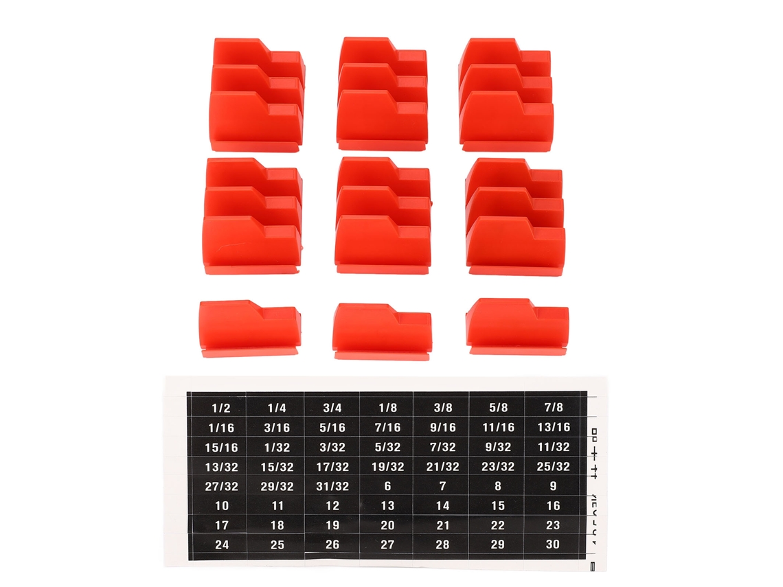 Llavero Magnético Modular Con Capacidad Para 20 Piezas, Organizador Compacto, Abs Rojo.