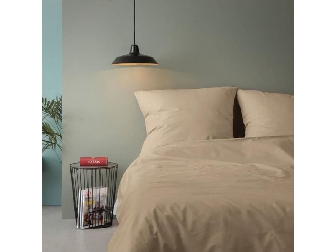 Juego De Cama - Funda Nórdica 220 X 240 + 2 Fundas De Almohada 60 X 60, Algodón Reforzado - Beige