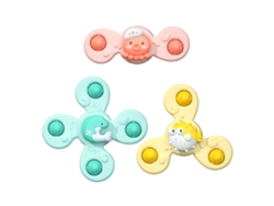 Jinwei-juguetes Giratorios De Ventosa Para Bebés, Juguetes De Baño Con Ventosa, Juguetes Sensoriales Infantiles