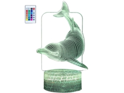 Candeeiro De Mesa Pequeño 3D Serie Dolphin JEIIBRZUI