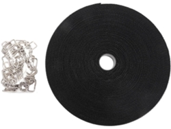 Rollo De 50 Bridas De Nailon Extra Anchas De 10 M Con Mecanismo De Bloqueo.