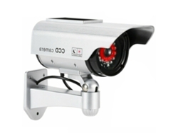 Cámara Simulada De Seguridad Cctv Para Exteriores, Alimentada Por Energía Solar, Resistente Al Agua, Con Flash Led
