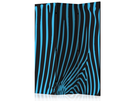 Biombo ARTGEIST Zebra pattern (turquoise) (135x172)
