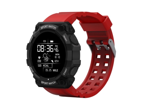 Smartwatch con HD 1 Pantalla a color de 44 pulgadas para monitorear la presión arterial Negro Rojo