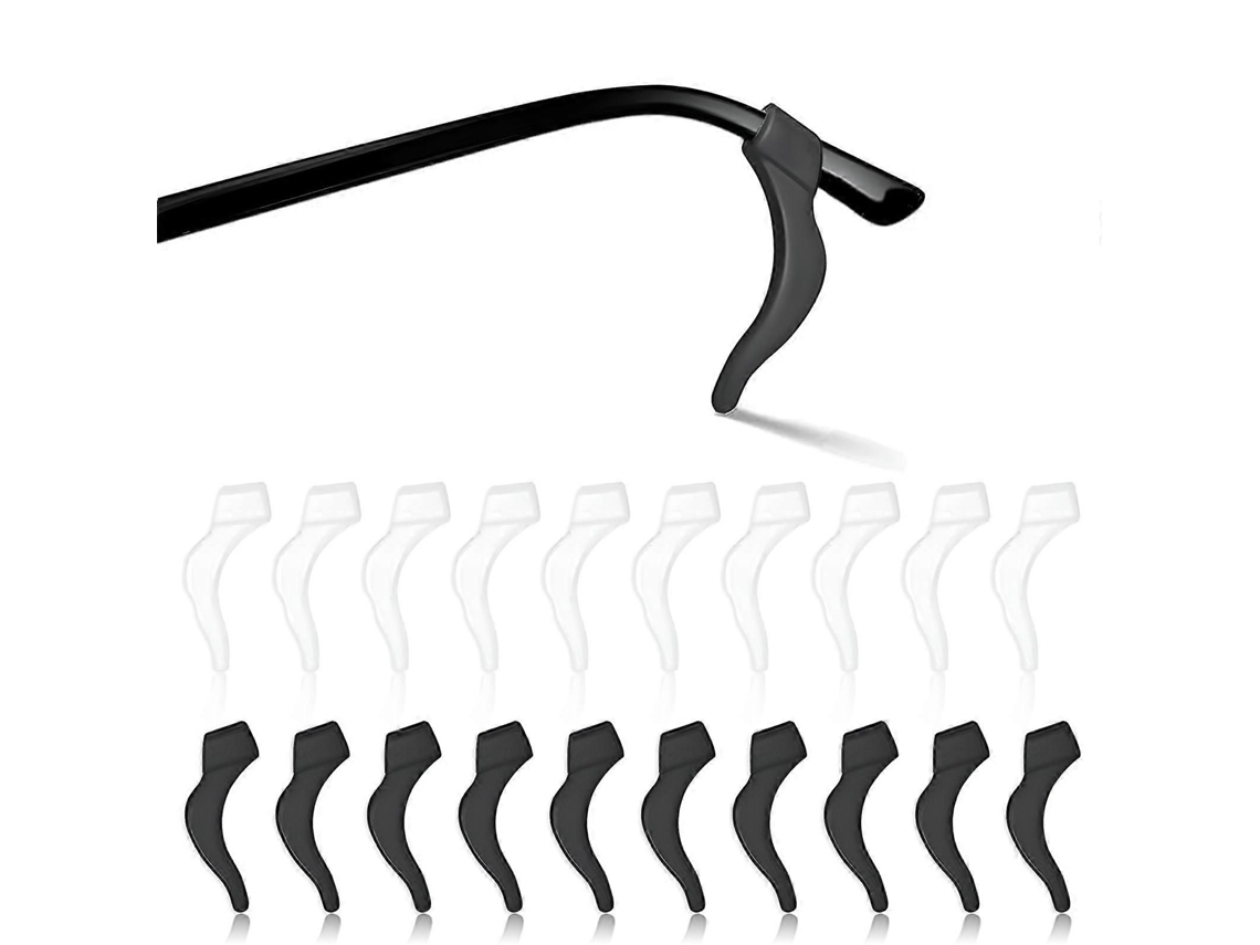 10 pares de patillas de gafas antideslizantes universales, ganchos de silicona para las orejas GOKOCO