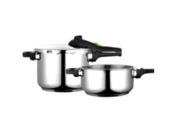 Olla A Presión 6 + 4 Litros, Inducción, Express Super Rápida, Acero Inox. 18/10, Todas Cocinas Fagor Fagor Rapid Xpress 6/4 Plata