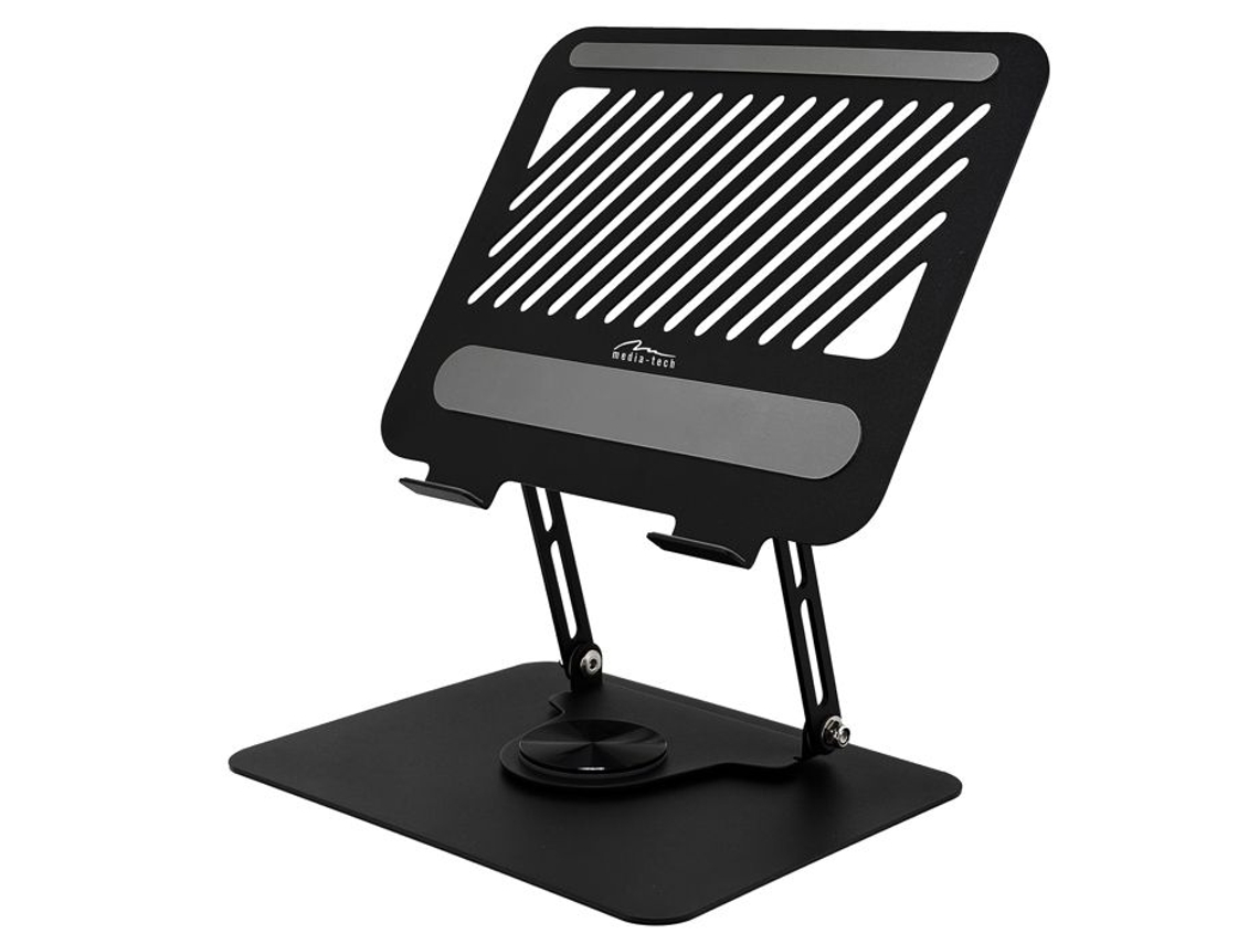 Soporte ergonómico y ajustable para portátil de 10 a 17 pulgadas, Media Tech MT2662