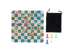 2026-juego De Ajedrez Plegable De Plástico 24cm Con Piezas Y Bolsa De Transporte Portátil Para Niños