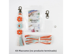 Handweaving Little Daisy Keychain Set, com Tutorial para Iniciantes, Diy Daisy Tassel Keychain Lanyard Pendant MDUG
