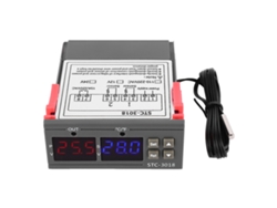 Termostato Digital De Control De Temperatura Stc-3018 Con Sensor Ntc 1m Pantalla Dual 24v Plástico Retardante A La Llama Abs