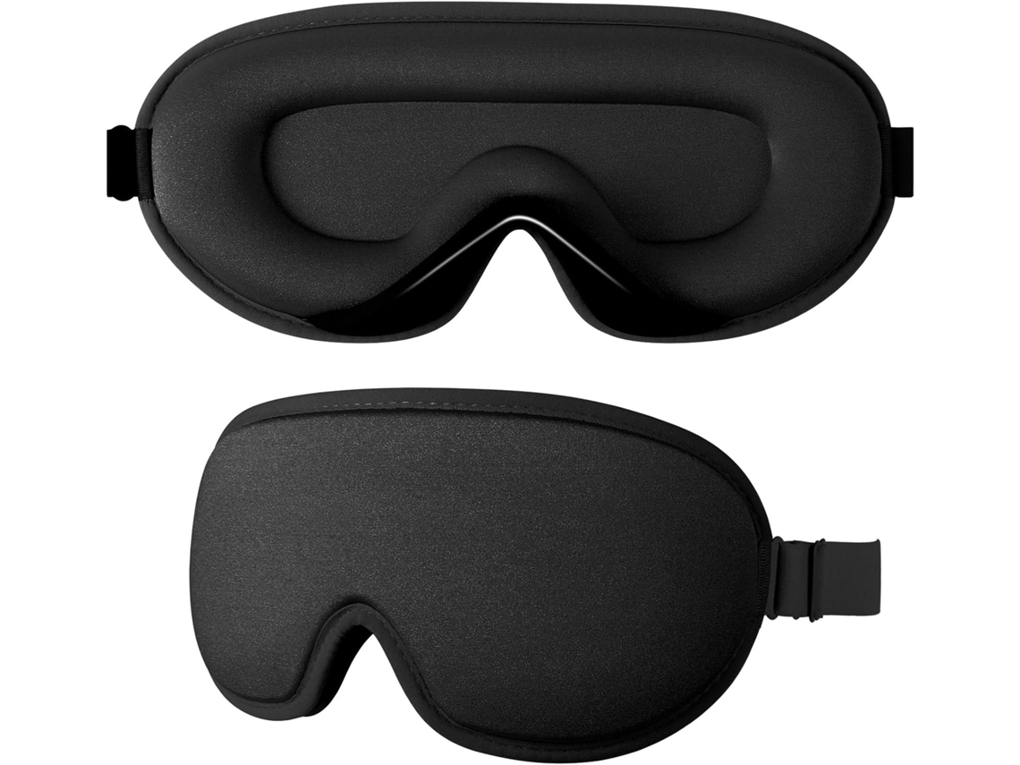 Antifaz para dormir 3D para quienes duermen de lado, bloquea la luz, ajustable ZYBLSSBB