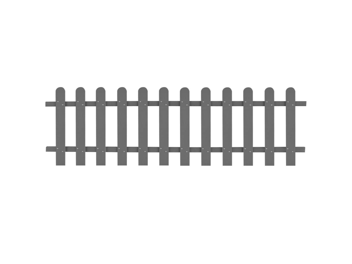 Valla de estacas WPC 200x60 cm DKD HOME DECOR