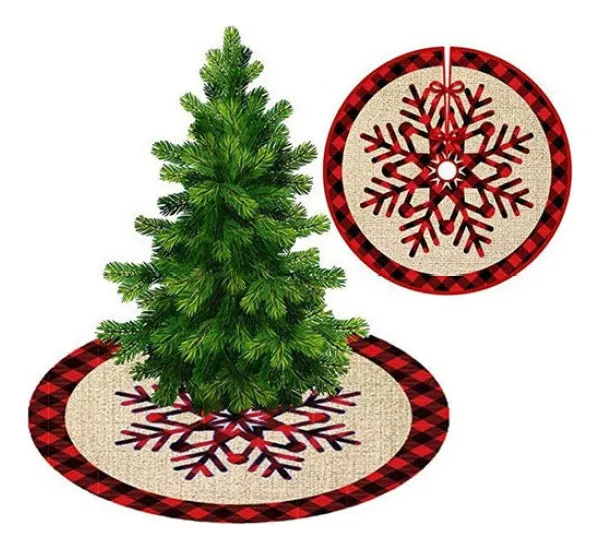 Nuevo pie decorativo para falda de árbol de Navidad Comvayotoy