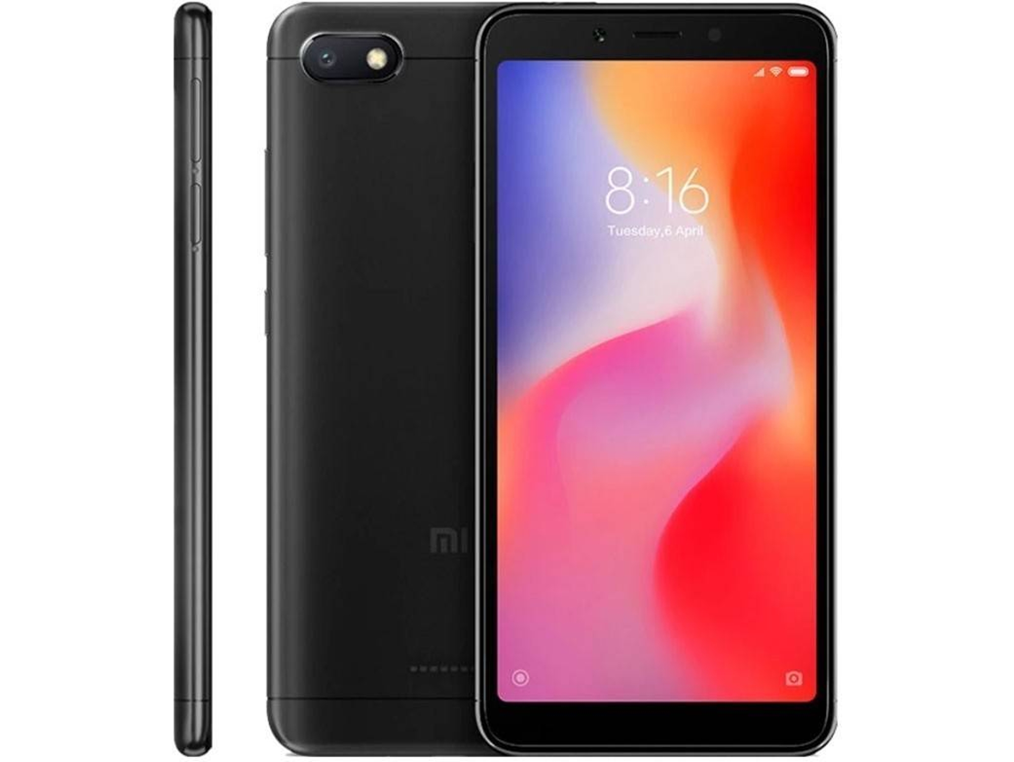 Smartphone XIAOMI Redmi 6A (5.45'' - 2 GB - 16 GB - Negro)
