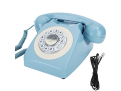Teléfono Fijo Con Disco De Marcación Para Uso En Oficinas Y Hogares, Y Teléfono Con Cable Para Líneas Residenciales O Comerciales.