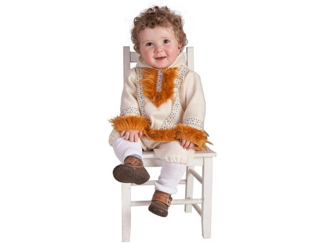 Disfraz de Bebé DISFRAZZES Esquimal Nui (Talla: 6 a 12 meses)