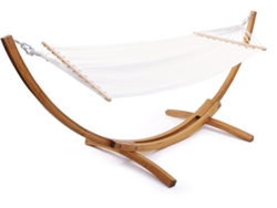 Hamaca de madera con lona de algodón Dallas 3M Raw, Habitat Et Jardin