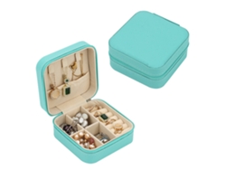 Joyero Portátil Para Anillos, Pendientes, Collares Y Pulseras (Verde Menta) GERTIZ