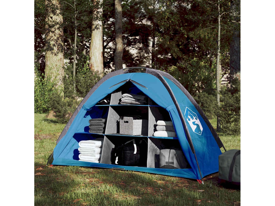 Tienda de almacenamiento impermeable de 9 compartimentos - Azul