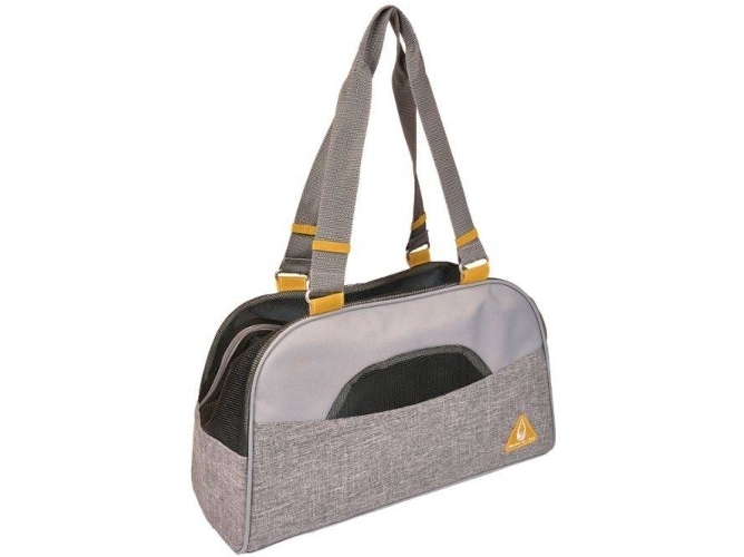 Transportín para Perros DUVO París (Gris - 44x18.5x25.5cm - Hasta: 7 Kg - S - Porte Pequeño)
