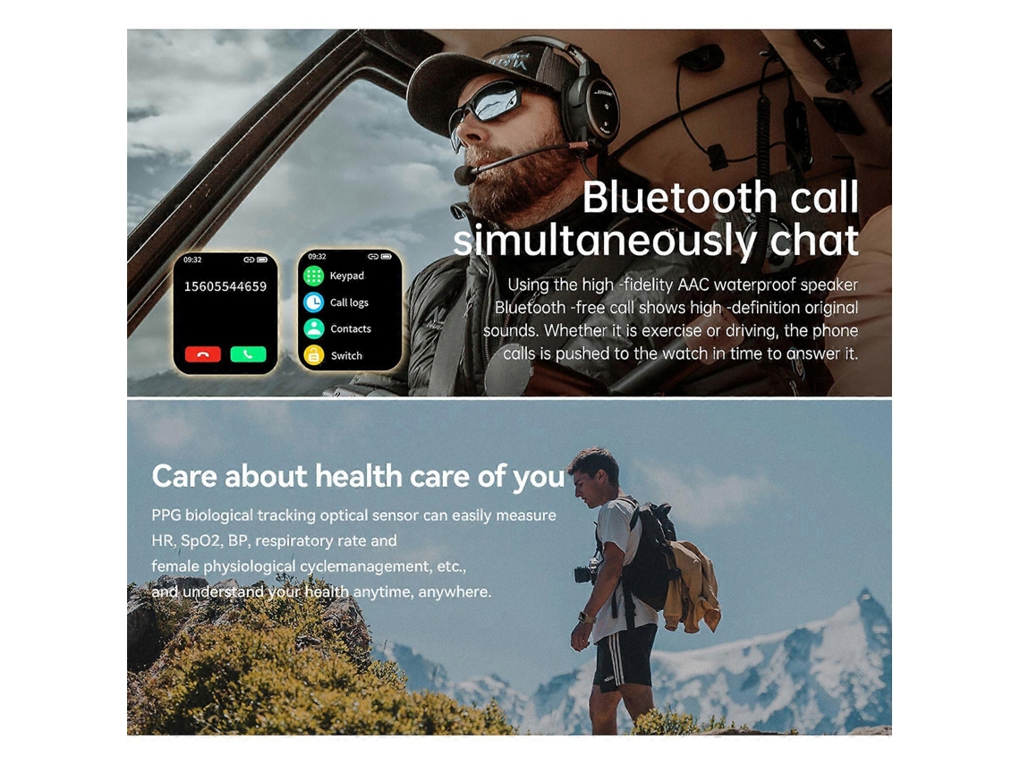 Reloj inteligente militar para hombre, resistente al agua, con rastreador de actividad física, Android e iOS, 100% nuevo, Ly Ebike
