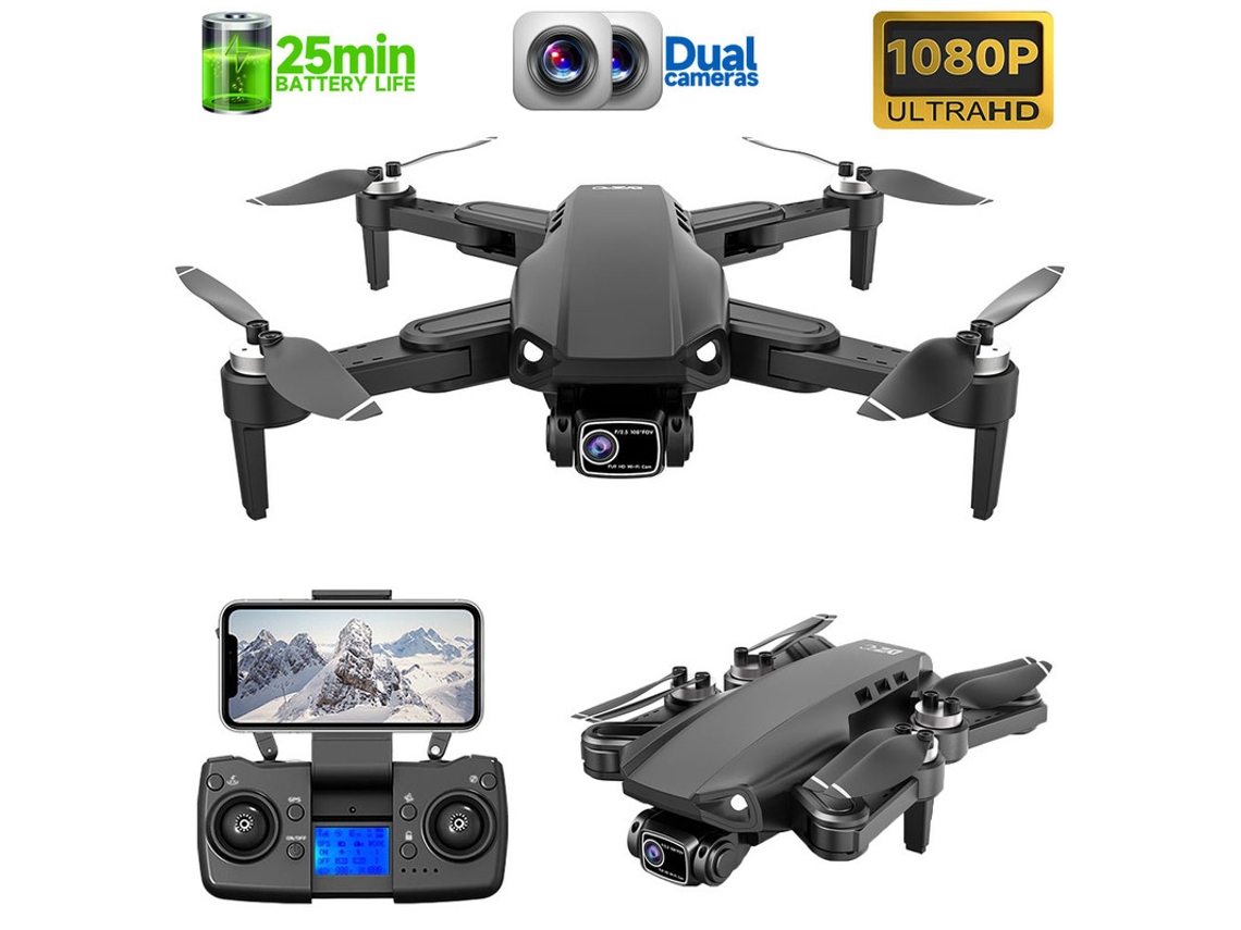 L900Pro Drone1080P - Duración de la batería: 25 min - Negro