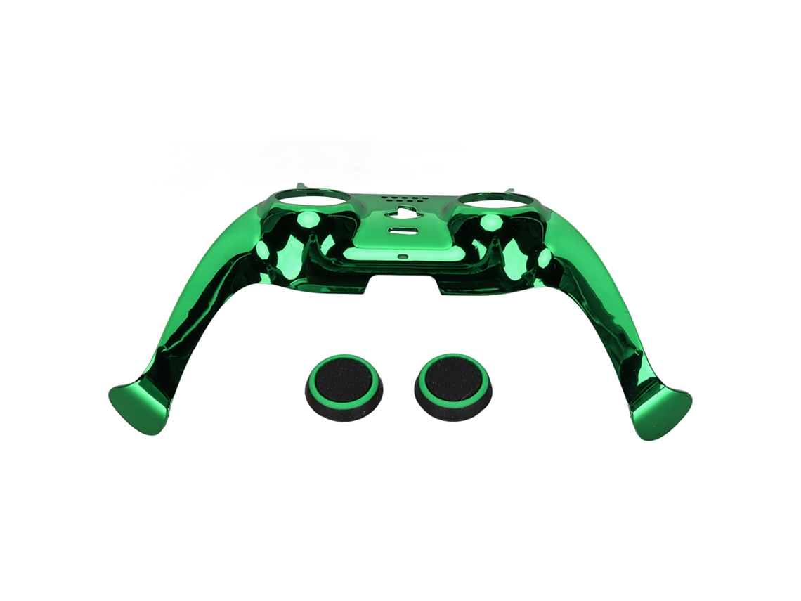Placa Frontal De Reemplazo Para Controlador Ps5, Carcasa, Tira Decorativa Con Tapas De Joystick Verdes, Accesorios Diy