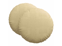 Cojines Para Asiento 2 Uds Verde Grisáceo Ø 80 Cm Tela De Pana