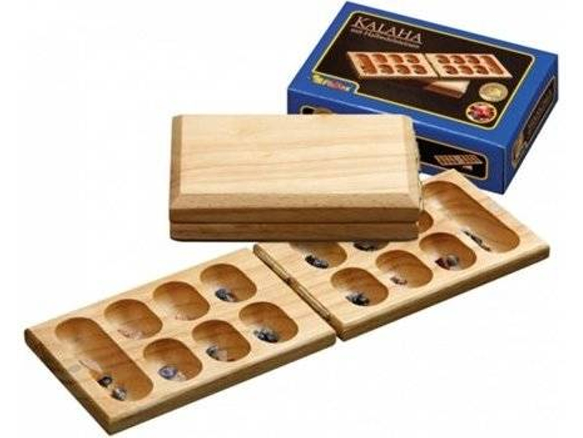 Juego de Mesa PHILOS Kalaha mit Halbedelsteinen (Multilingüe - Edad Mínima: 6)